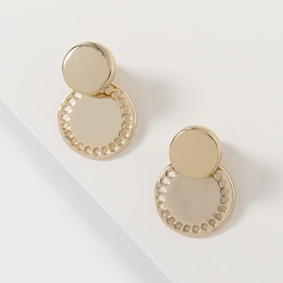 Dkny Jewelry - DKNY Elegant Gold Plated Jacket Earrings